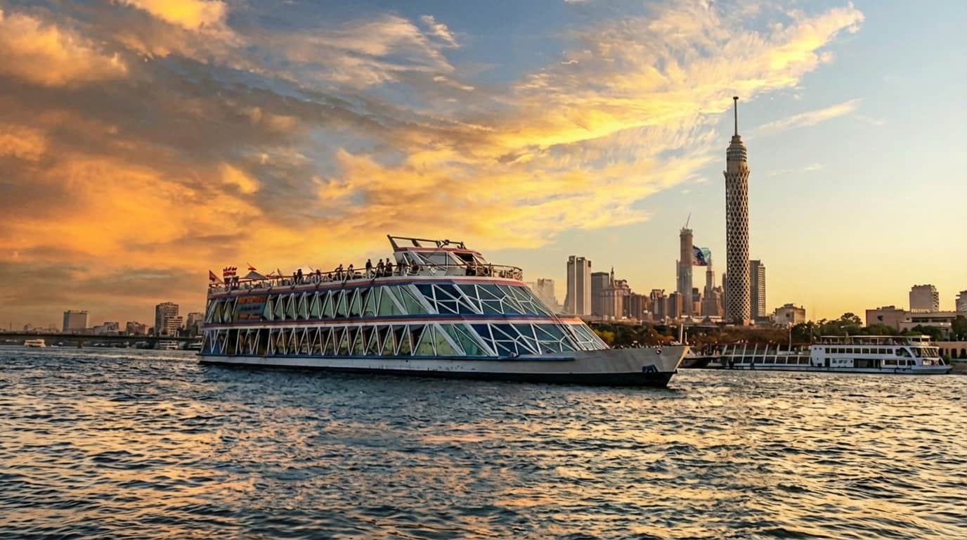 Cairo at Night: Nile Crystal 4-Star Dinner Cruise with Show